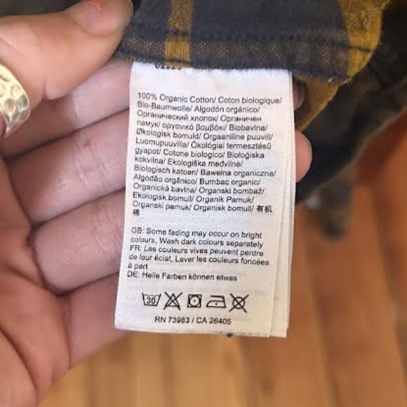 Helly Hansen 100% Organic Cotton Flannel - Picture 4 of 4